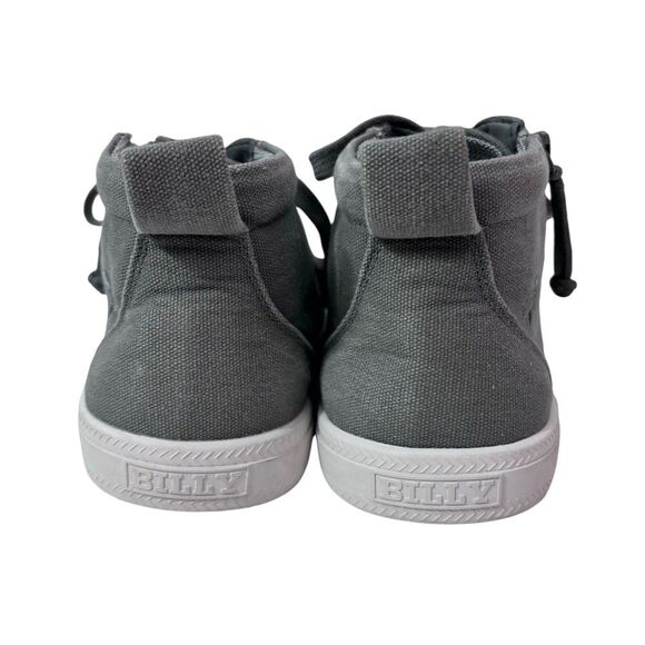 BILLY Footwear Classic High Top Adaptive Sneakers Gray Size 2 Unisex - Picture 4 of 8